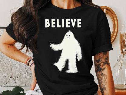 Believe in Yeti - Whimsical Yeti Graphic Tee