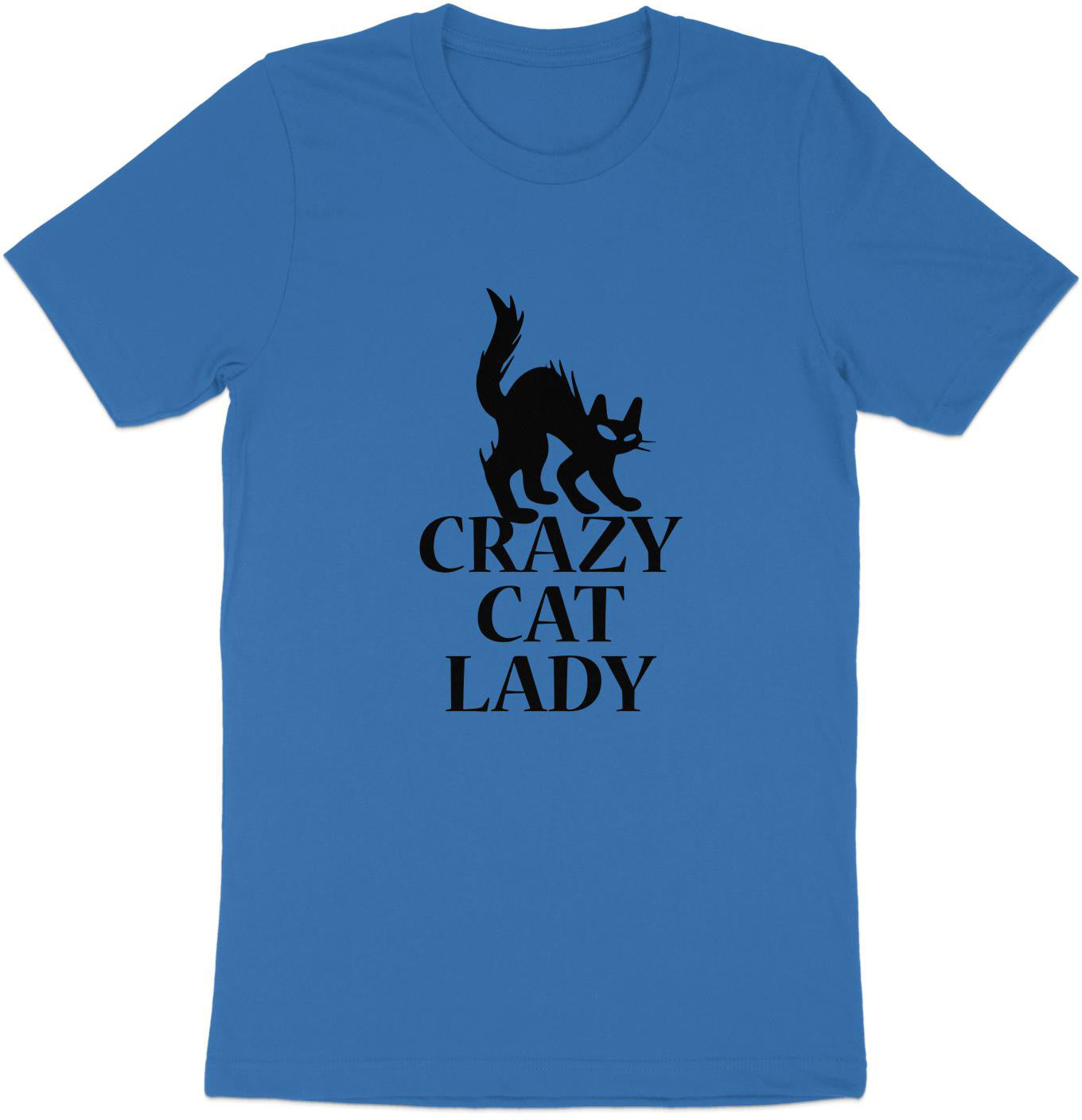 Fierce Feline Spirit Tee - Black Cat Edition, Crazy Cat Lady