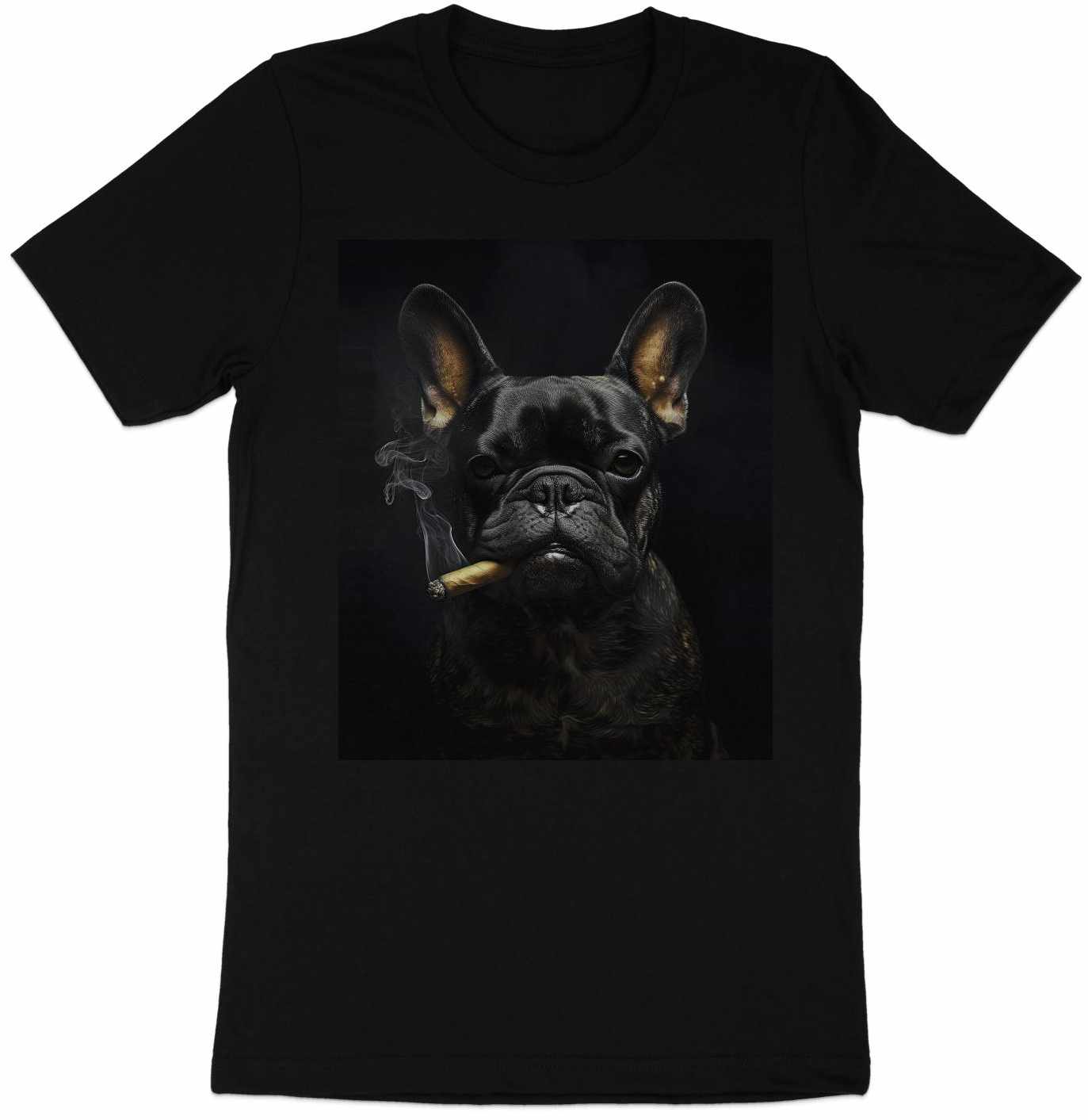 The Brooding Frenchie Tee - Edgy Elegance
