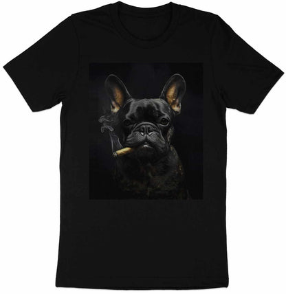 The Brooding Frenchie Tee - Edgy Elegance