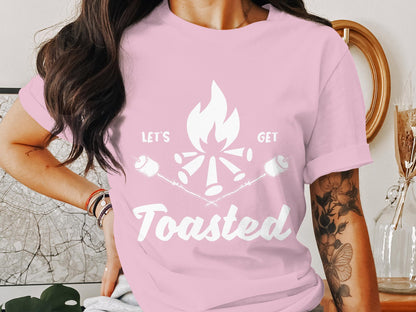 Let's Get Toasted Campfire Fun T-Shirt