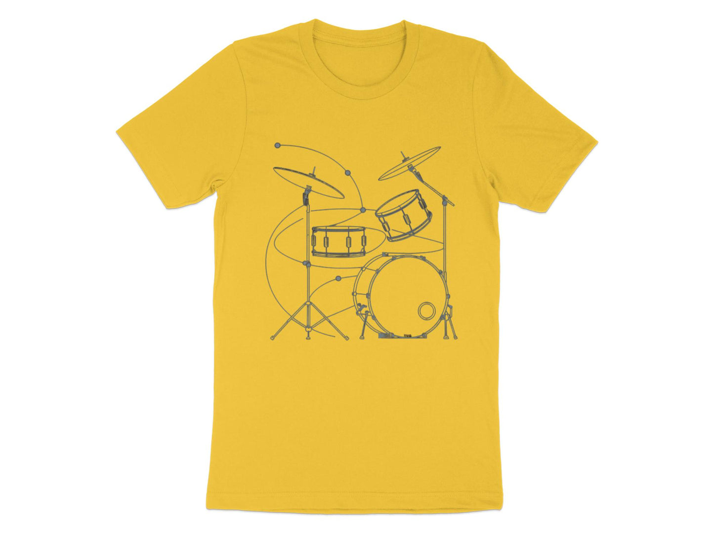Rhythm And Lines - Minimalist Drummer Tee