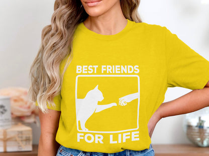 Best Friends for Life - Cat and Human Bond Tee