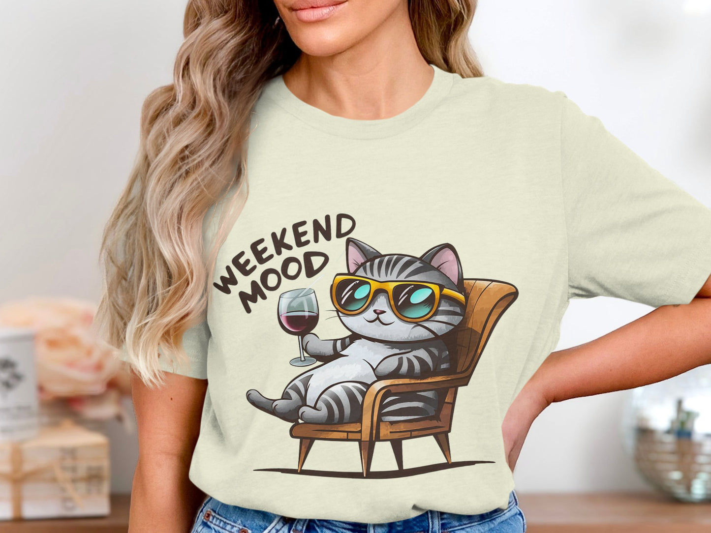 Moody Mornings Cat Tee - Embrace Your Inner Feline
