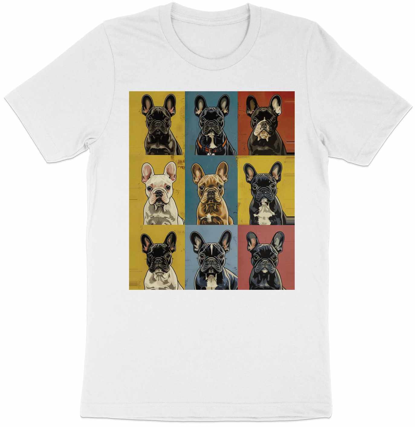 Warhol Woofs Frenchie Tee - A Pop of Pup Personality