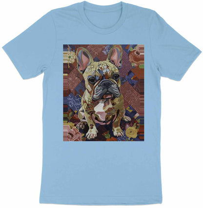Frenchie in Floral Tee - Petals of Personality