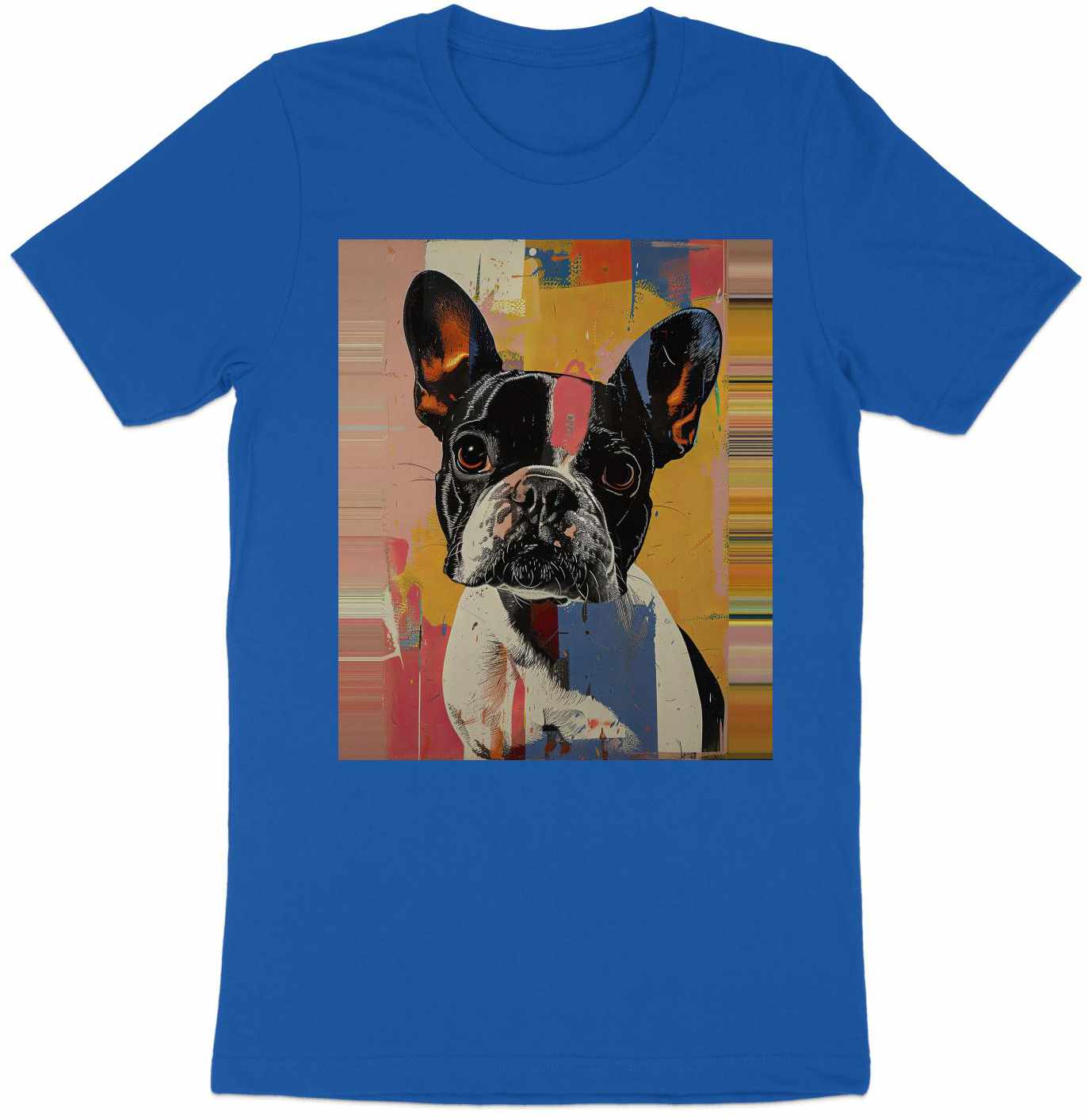 Frenchie Pop Art Tee - A Splash of Personality