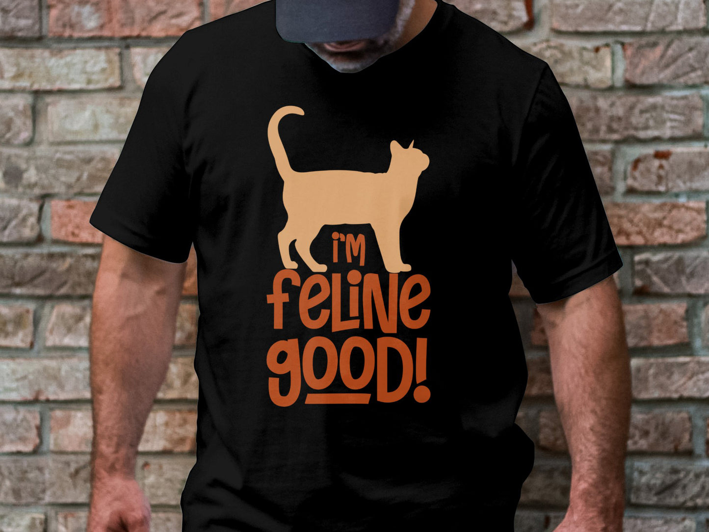 I'm Feline Good - Cat Silhouette Tee