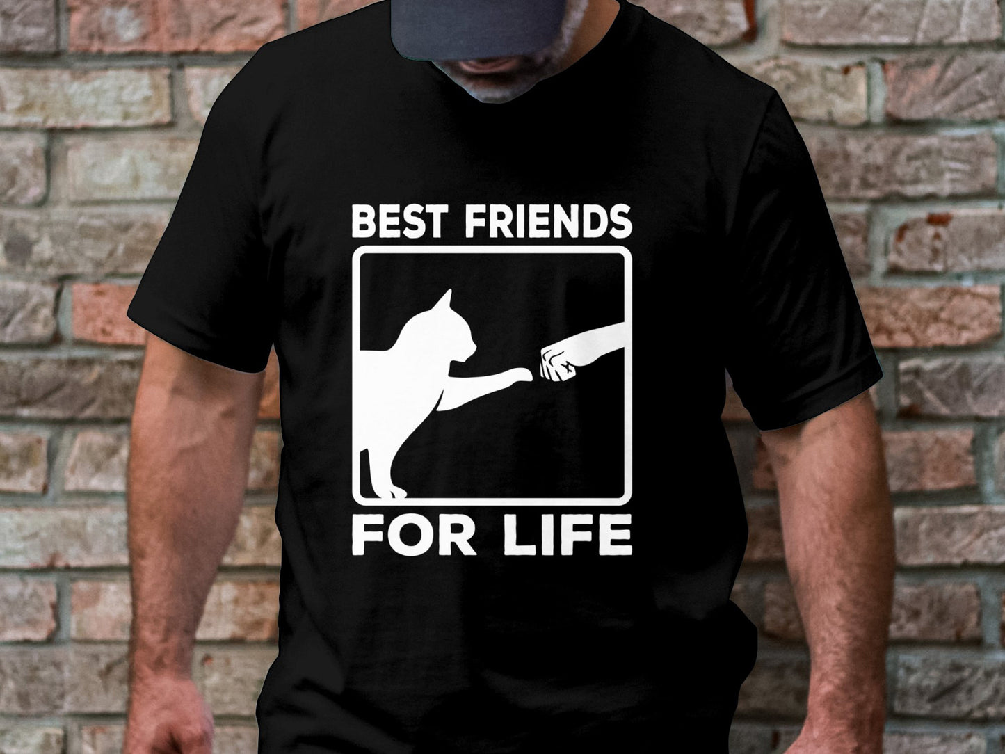 Best Friends for Life - Cat and Human Bond Tee