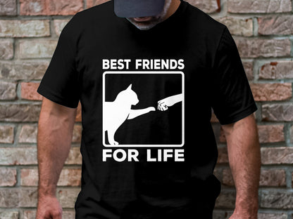 Best Friends for Life - Cat and Human Bond Tee