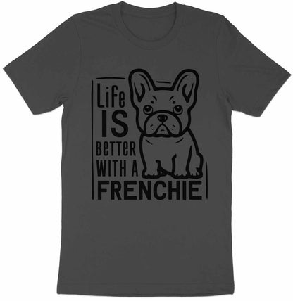 Frenchie Love Tee - Canine Charm in Monochrome
