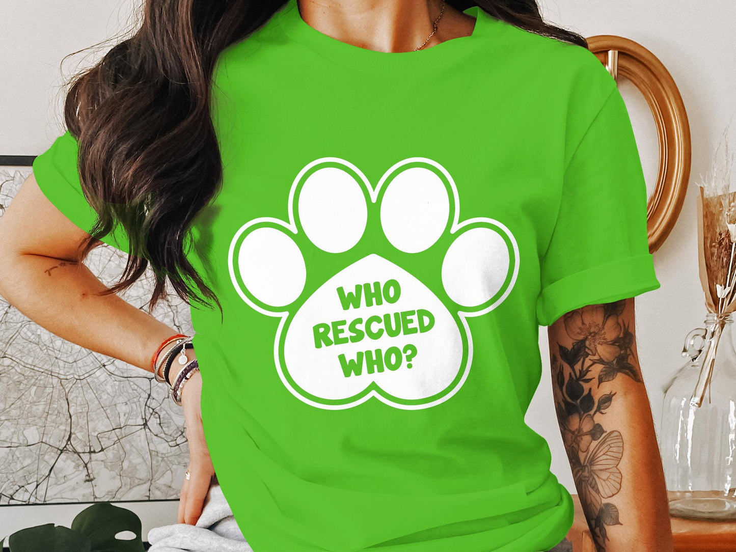 Dogs Companion's Echo Tee - Who Rescued Who?