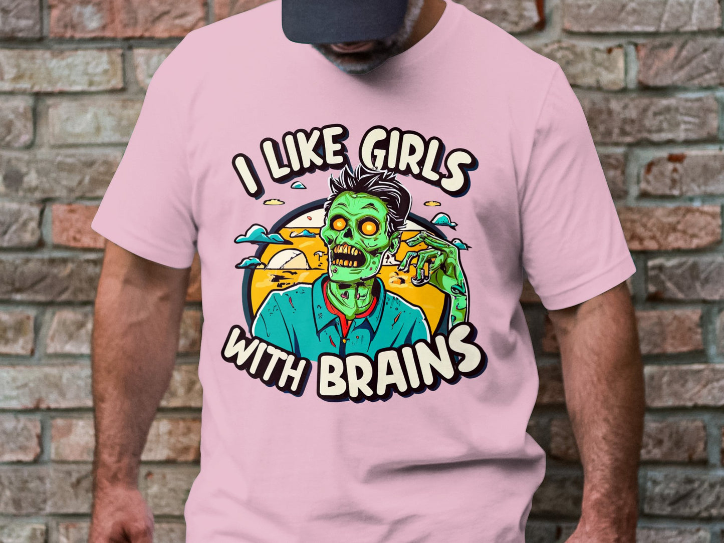 Undead Compliments T-Shirt – 'I Like Girls with Brains'"