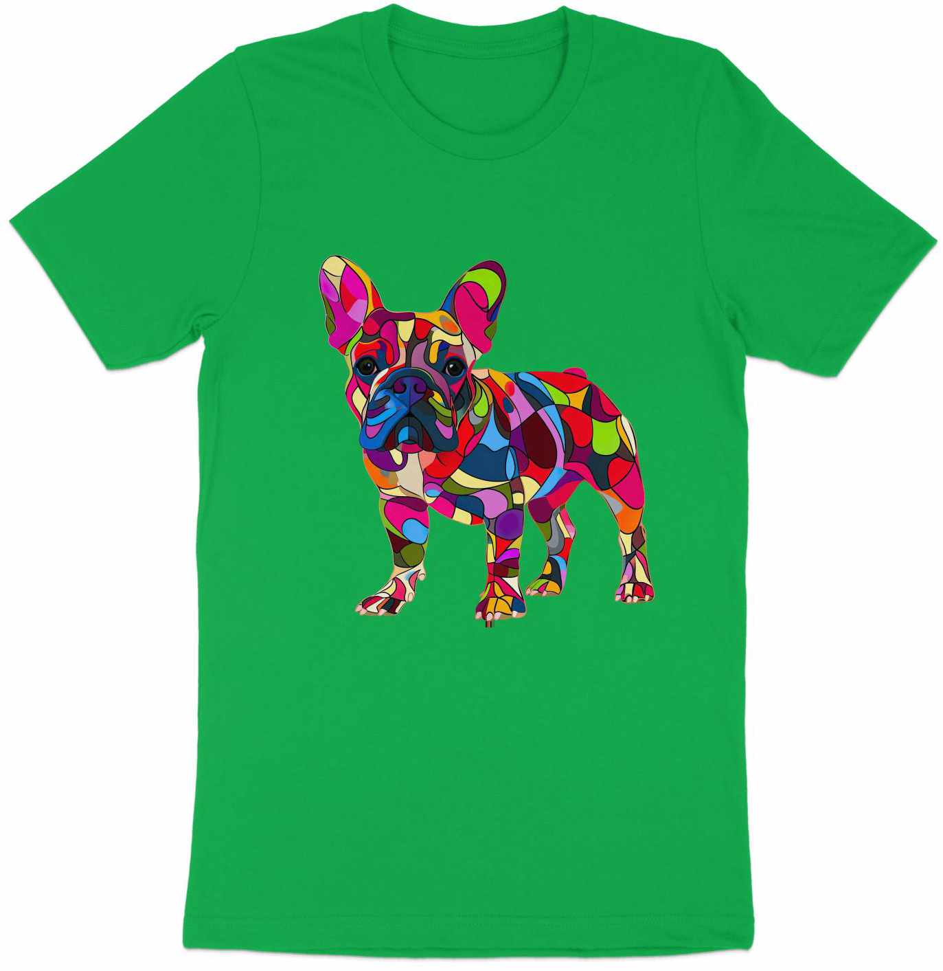 Kaleido Pup French Bulldog Tee - A Spectrum of Fun