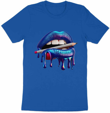 Creative Kiss Tee - Luscious Lips & Pencil Drip Art