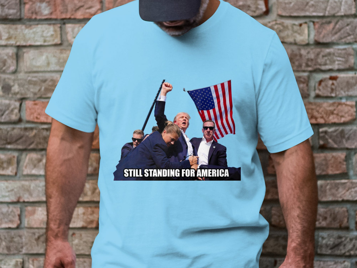 Still Standing for America - Iconic Trump Assassination Attempt T-Shirt