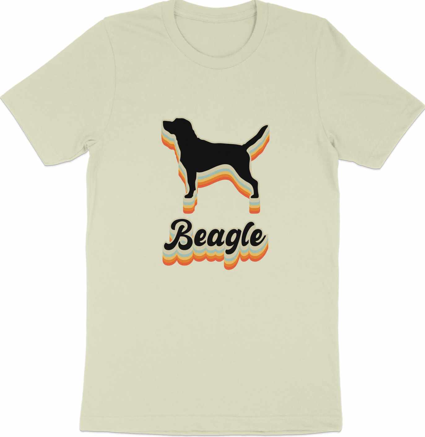 Retro Beagle Boogie - 70's Vintage Beagle Silhouette Tee