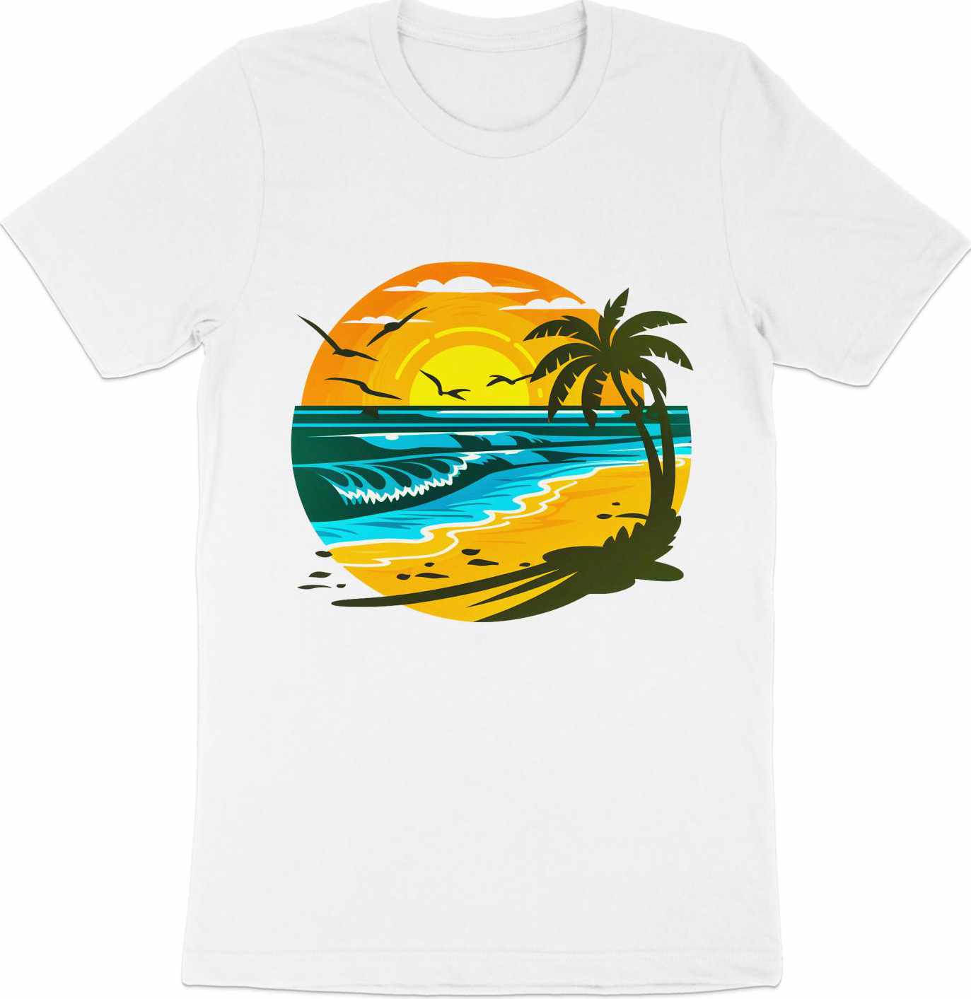 Dawn's Embrace - Beach Sunrise Tee