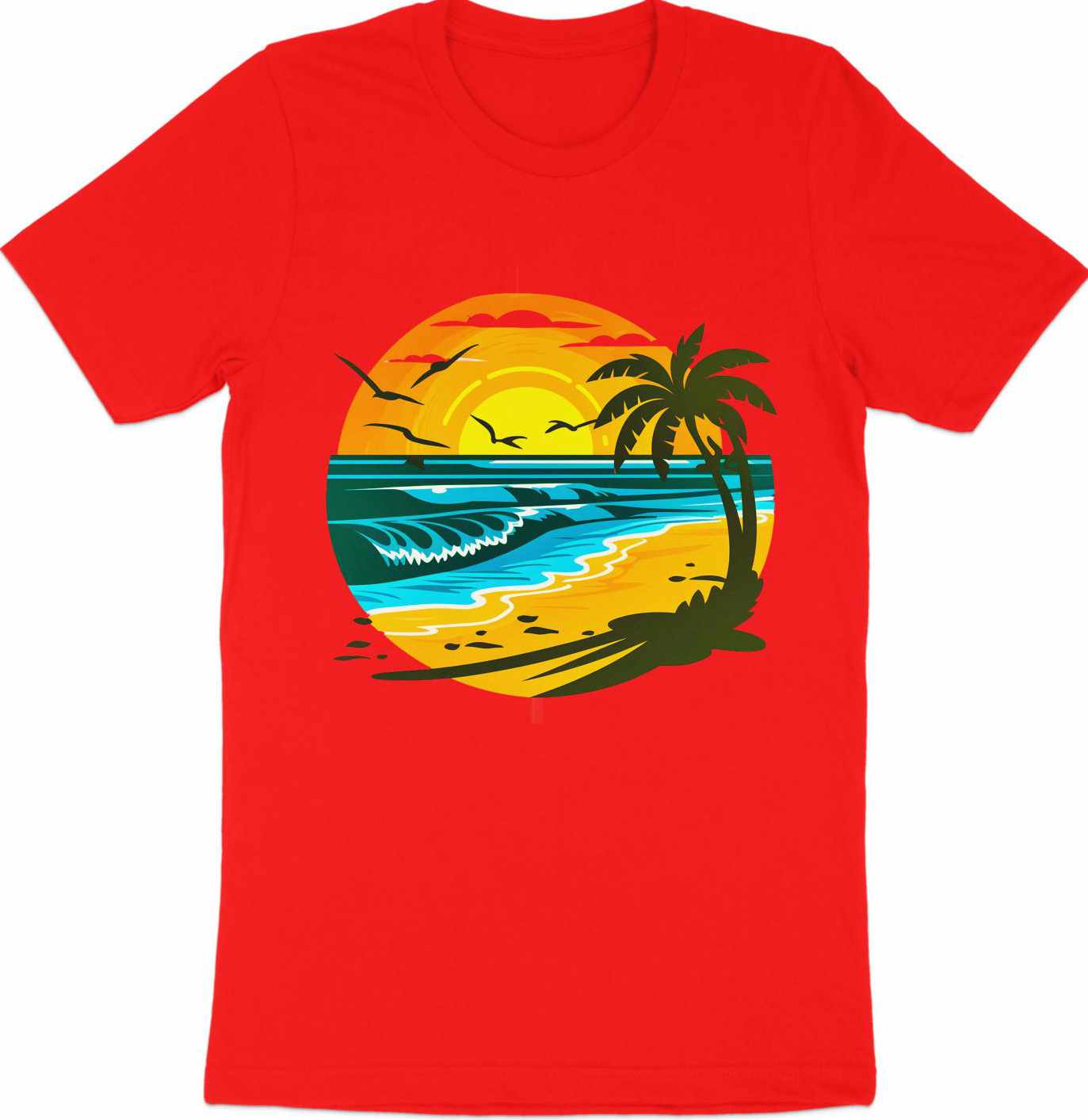 Dawn's Embrace - Beach Sunrise Tee