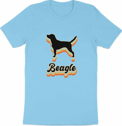 Retro Beagle Boogie - 70's Vintage Beagle Silhouette Tee