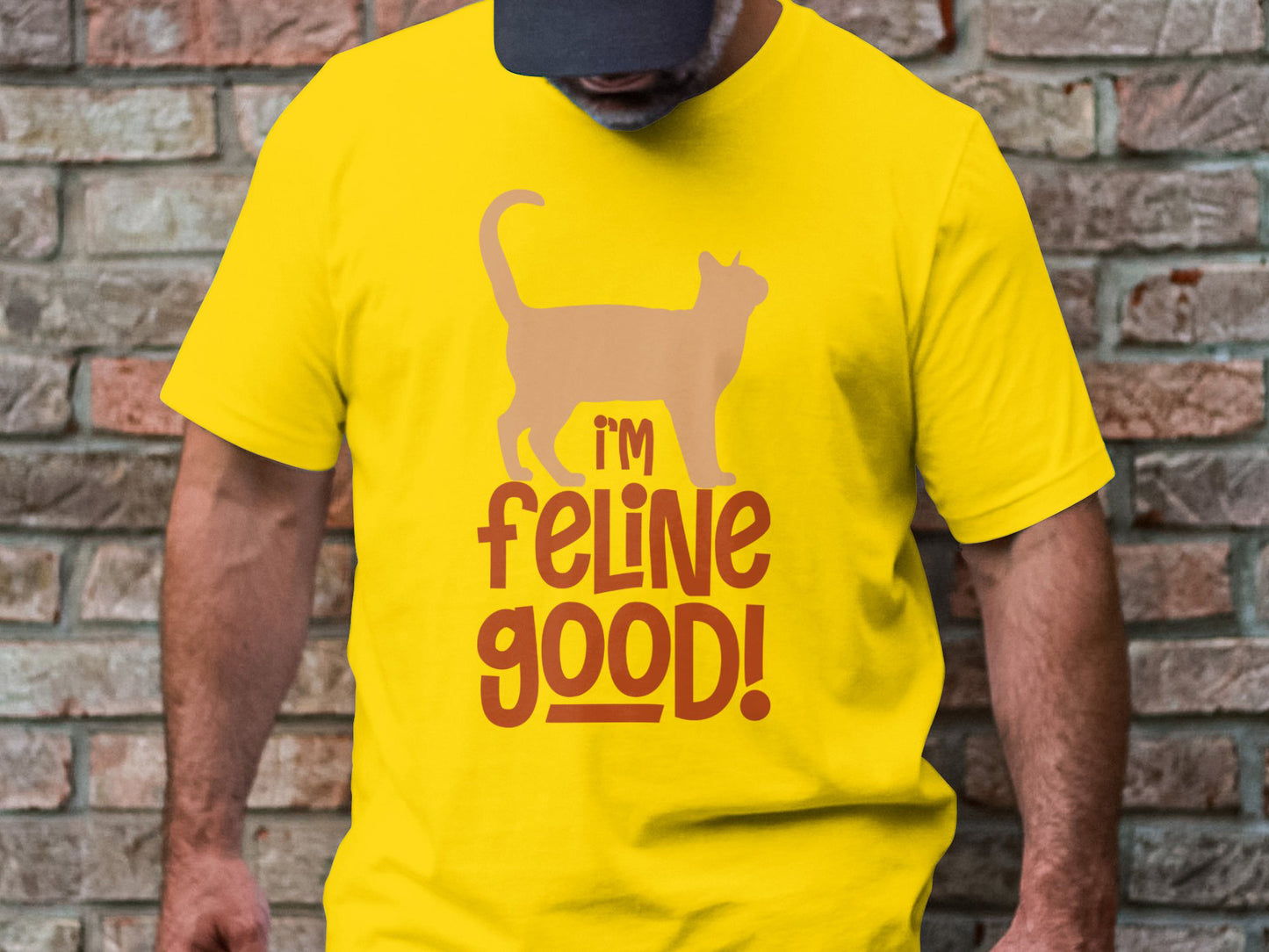 I'm Feline Good - Cat Silhouette Tee