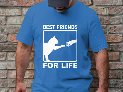 Best Friends for Life - Cat and Human Bond Tee