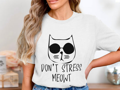 Sunglass Cat Serenity - Unwind with a 'Don't Stress Meowt' Vibe