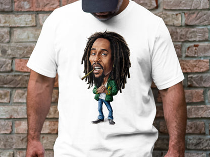 Retro Rock Revolution Tee - Legendary Band Caricature Shirt