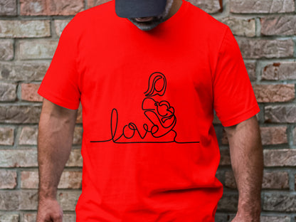 Mother's Love - Infinite Bond Line Art Tee