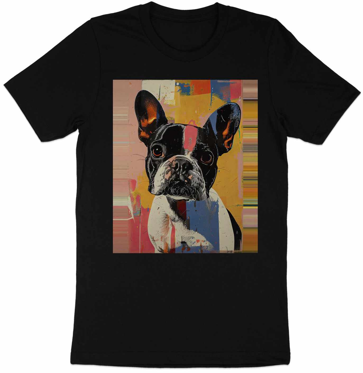 Frenchie Pop Art Tee - A Splash of Personality