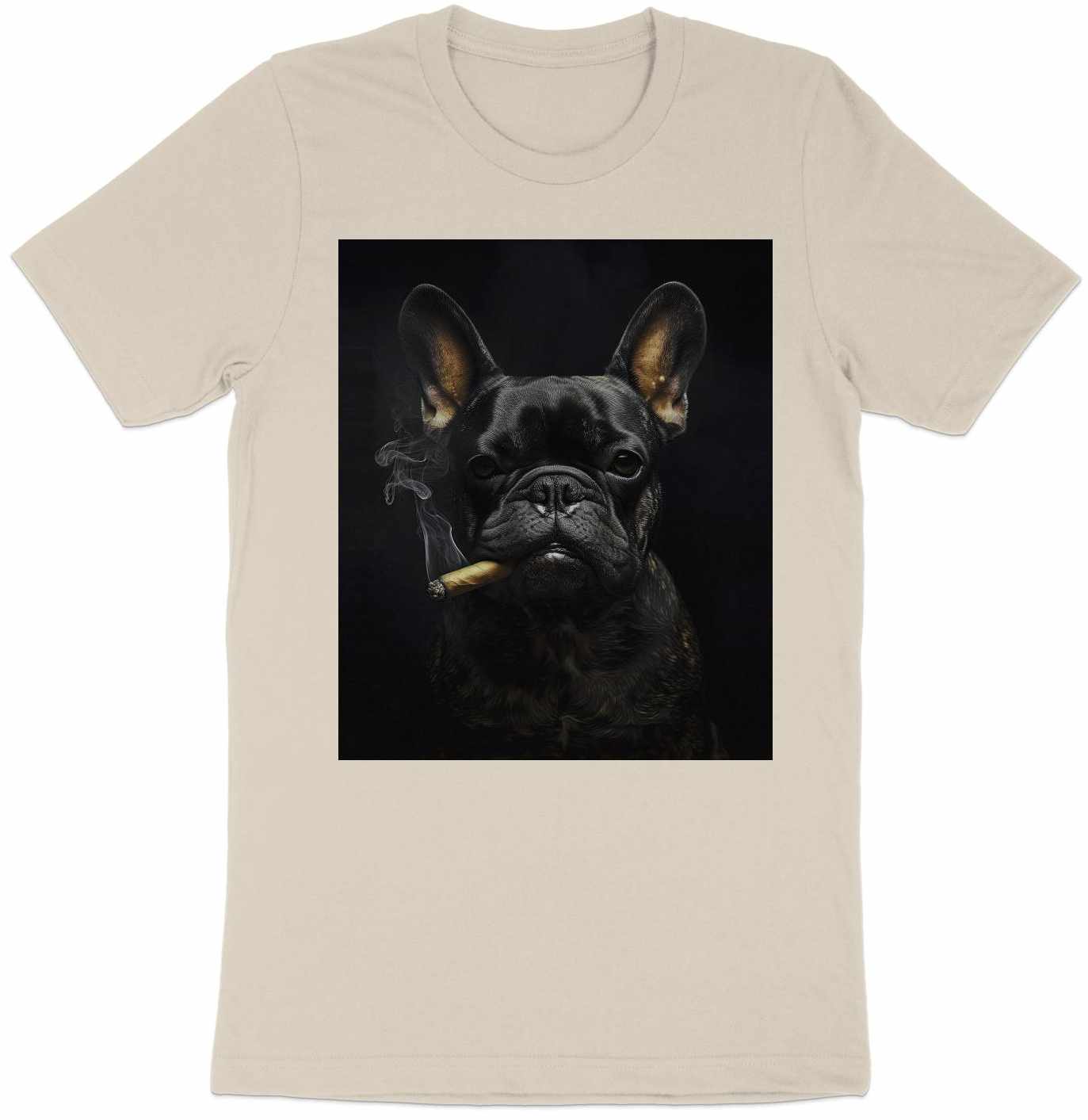 The Brooding Frenchie Tee - Edgy Elegance