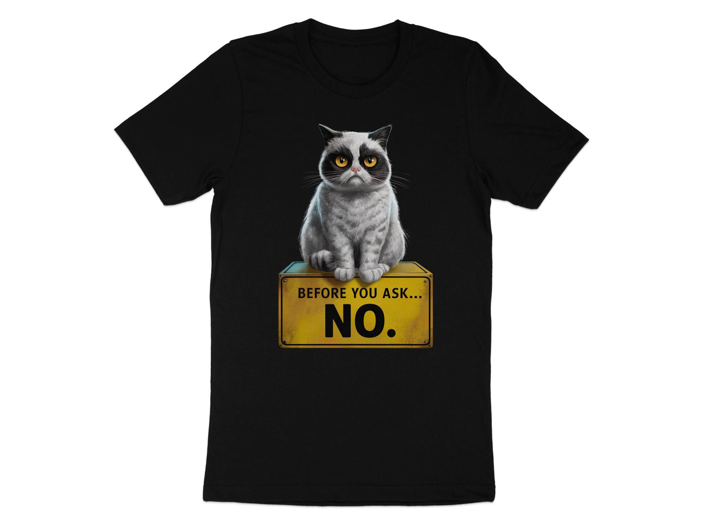Grumpy Whiskers Tee - Sass in Fur