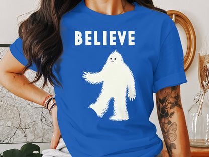 Believe in Yeti - Whimsical Yeti Graphic Tee