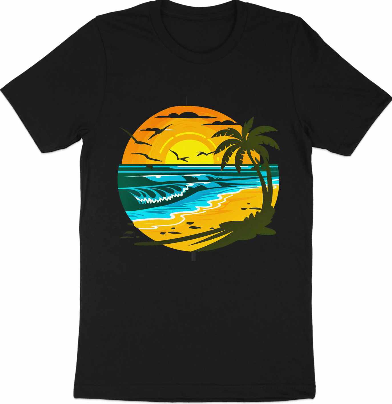 Dawn's Embrace - Beach Sunrise Tee