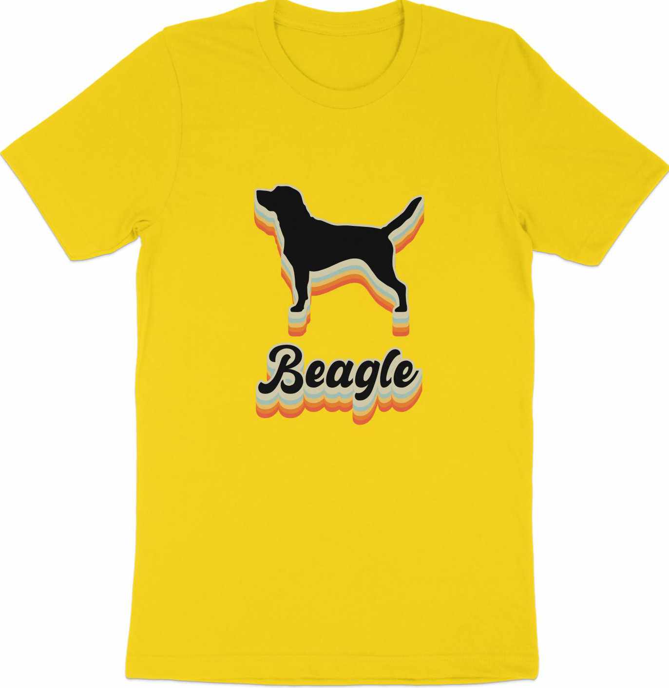 Retro Beagle Boogie - 70's Vintage Beagle Silhouette Tee