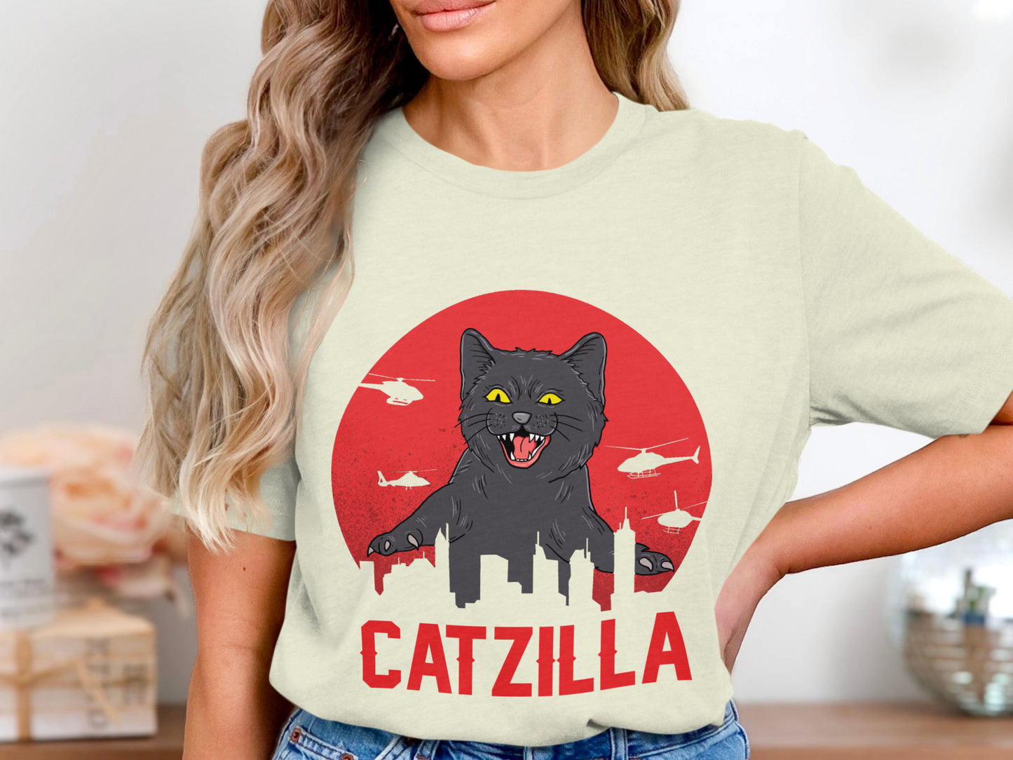 Catzilla: Feline Fury Tee - Urban Jungle Mayhem Edition