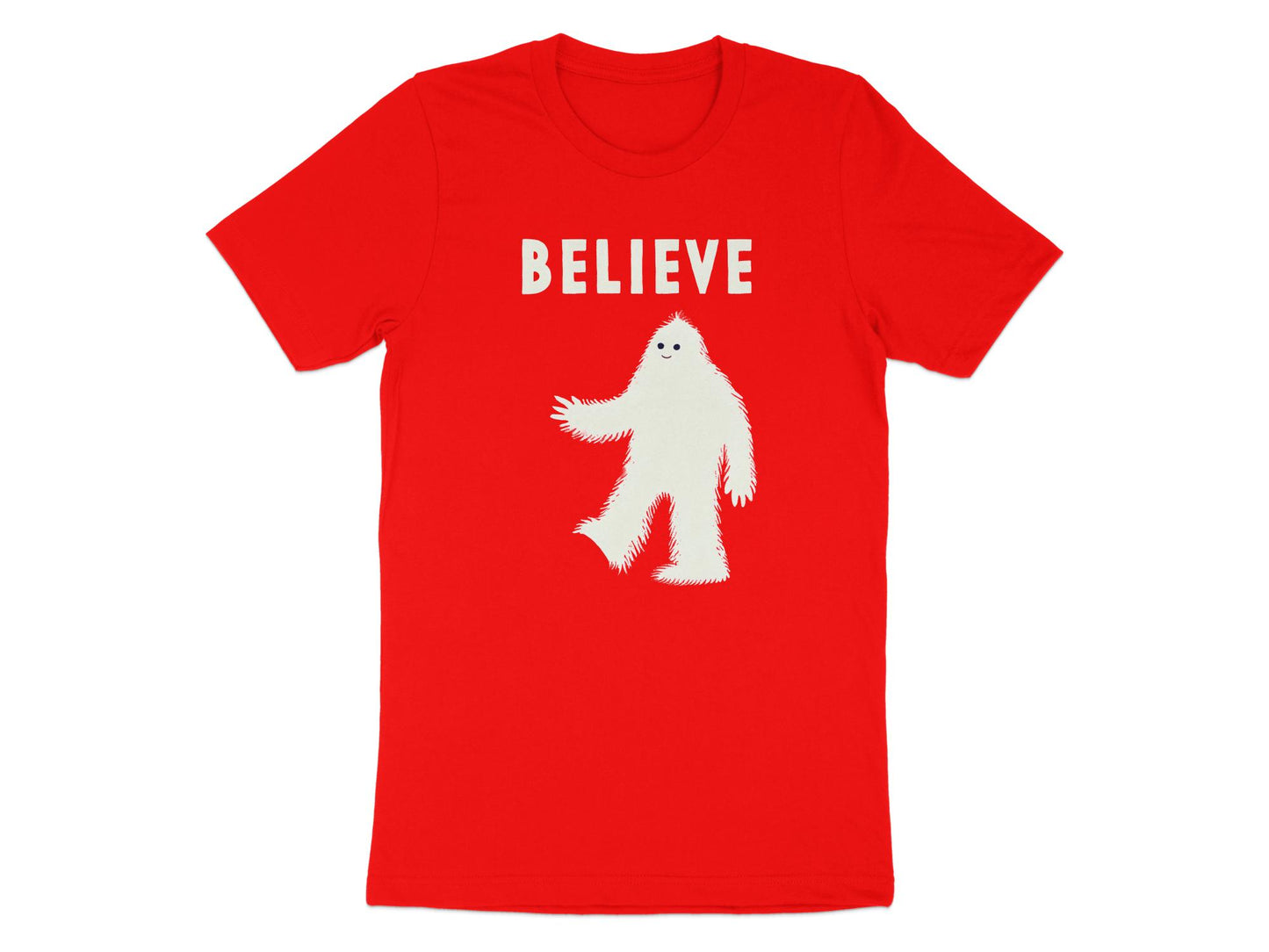 Believe in Yeti - Whimsical Yeti Graphic Tee