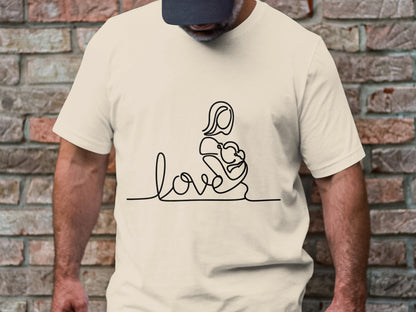 Mother's Love - Infinite Bond Line Art Tee