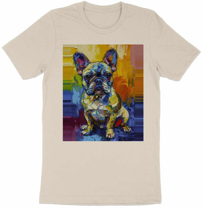 Frenchie in Color Tee - A Masterpiece of Fun