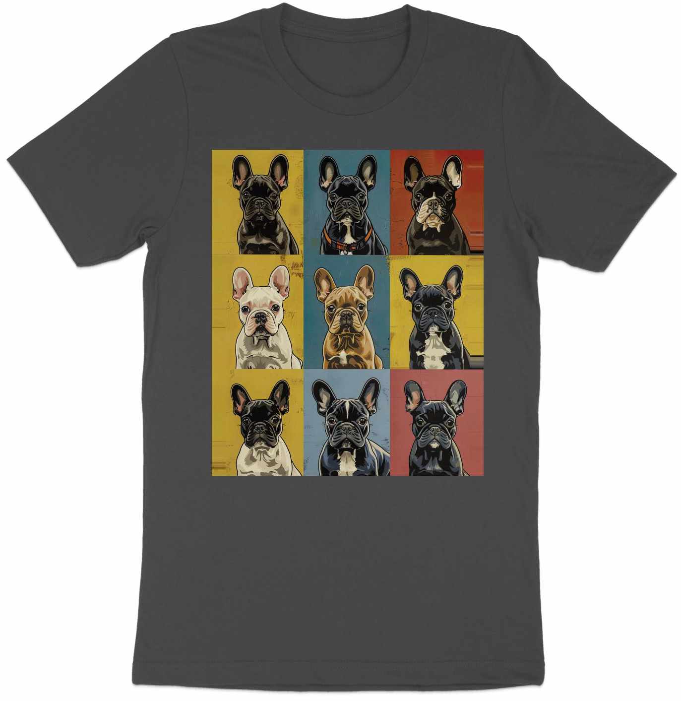 Warhol Woofs Frenchie Tee - A Pop of Pup Personality
