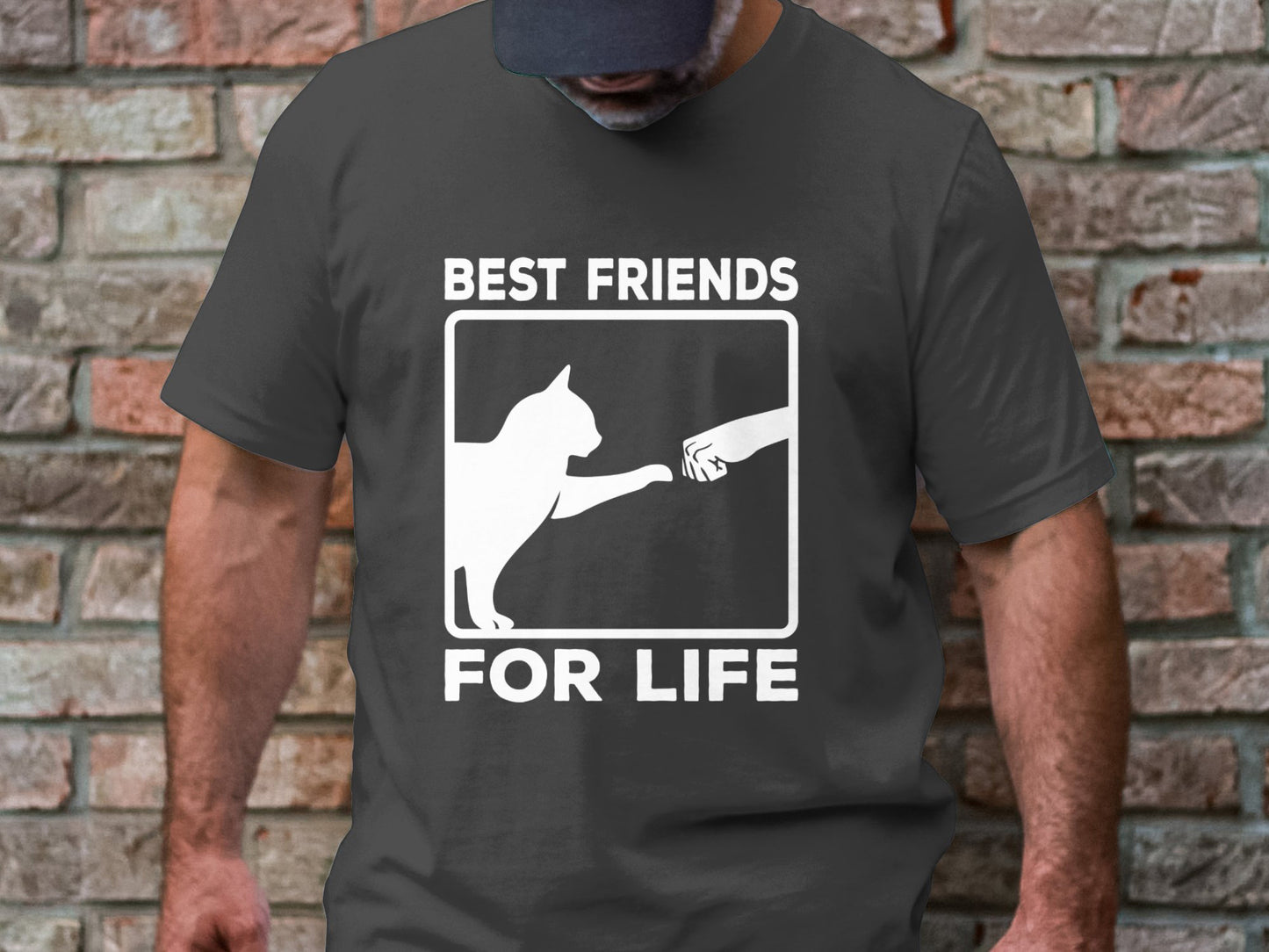 Best Friends for Life - Cat and Human Bond Tee