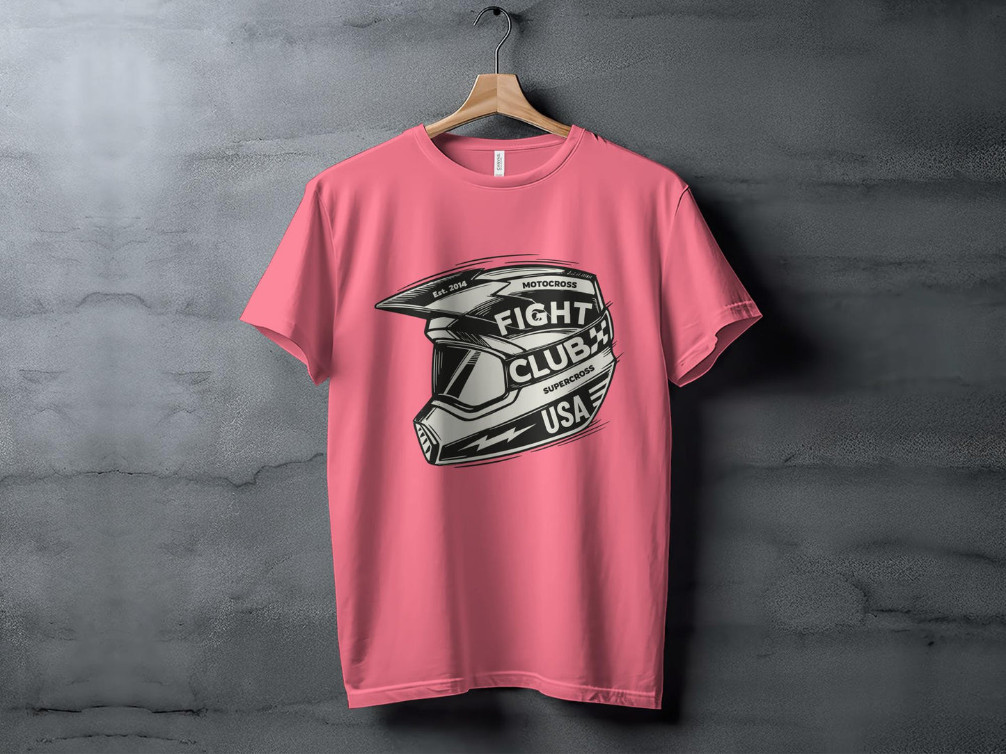 Motocross and Supercross Fans Fight Club - Helmet Tee