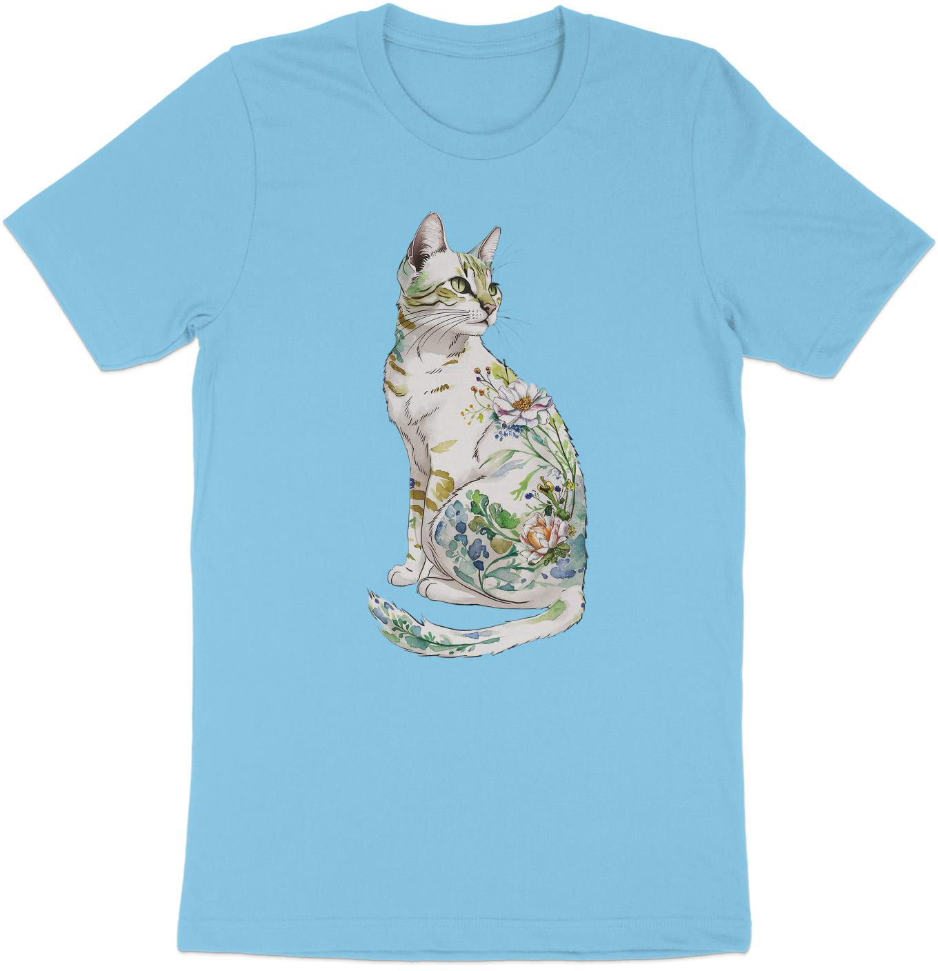 Nature’s Purrfection Watercolor Cat T-Shirt