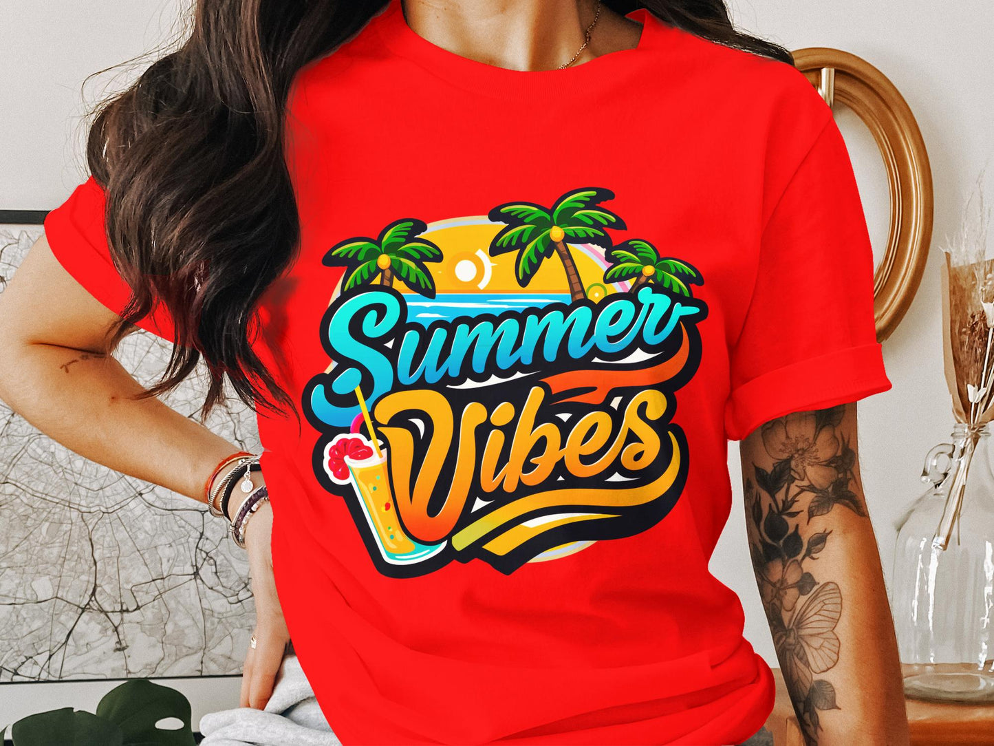 Palm Trees and Cocktail Tees - Summer Vibes