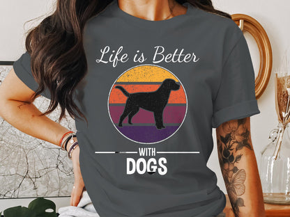 Vintage Canine Summit - 'Life Is Better With Dogs' Retro Tee