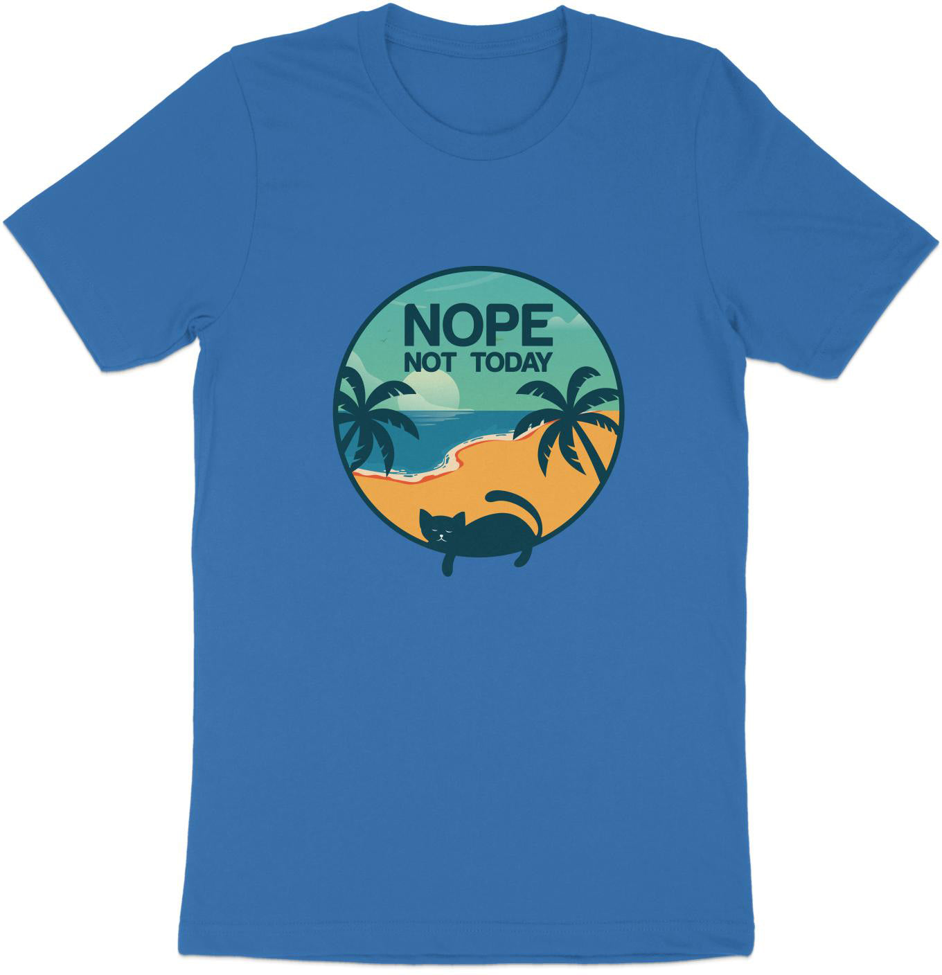 Beachside Feline Retreat Tee - NOPE Not Today