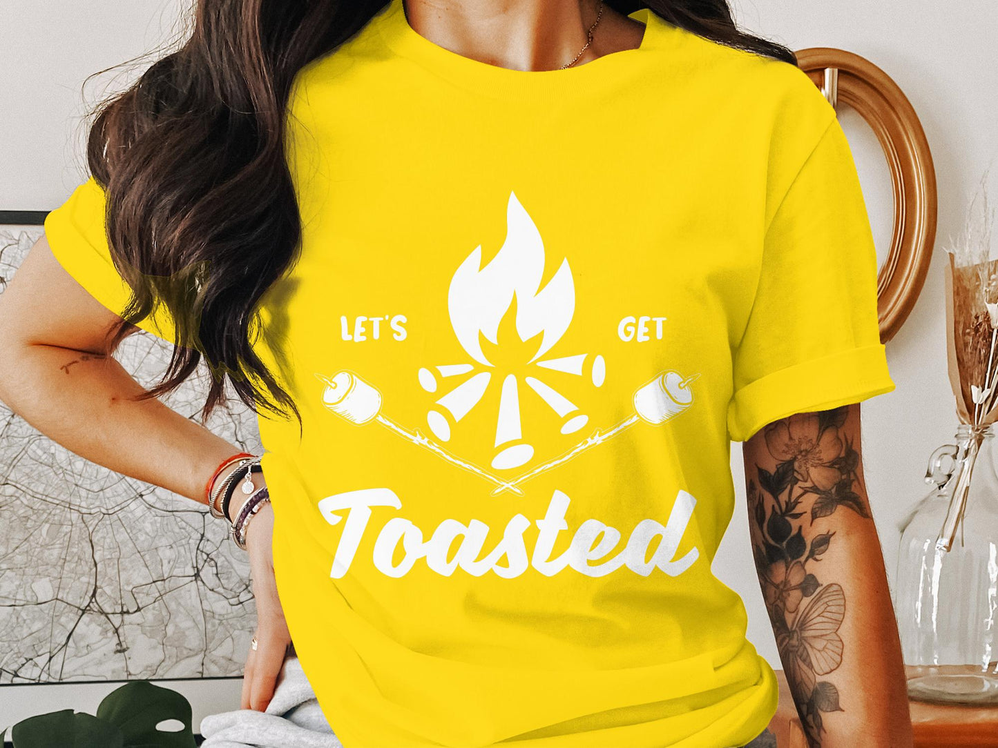 Let's Get Toasted Campfire Fun T-Shirt