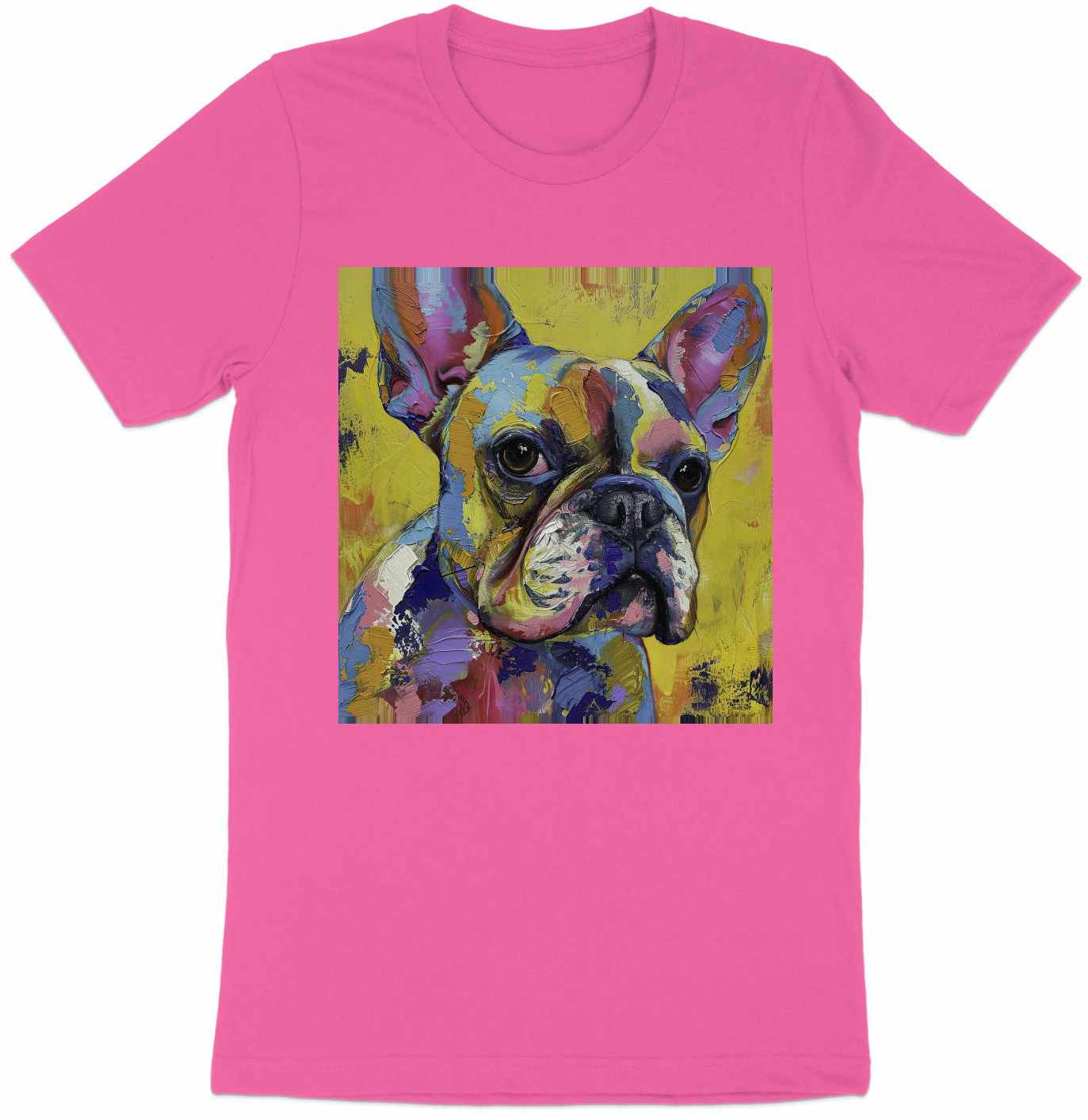 Frenchie Palette Tee - A Canvas of Canine Charm