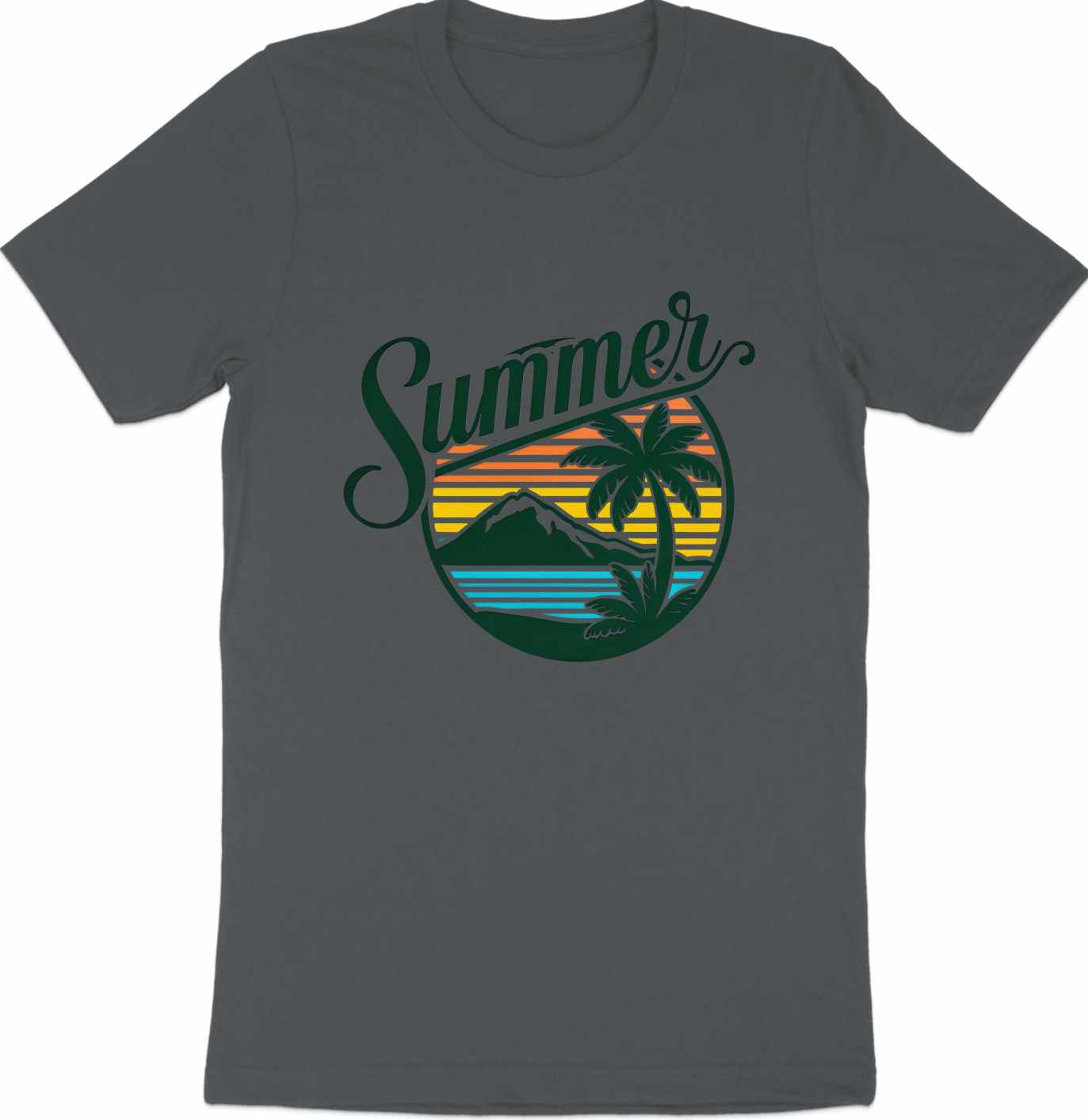 Summer Vibes - Tropical Sunset Graphic Tee
