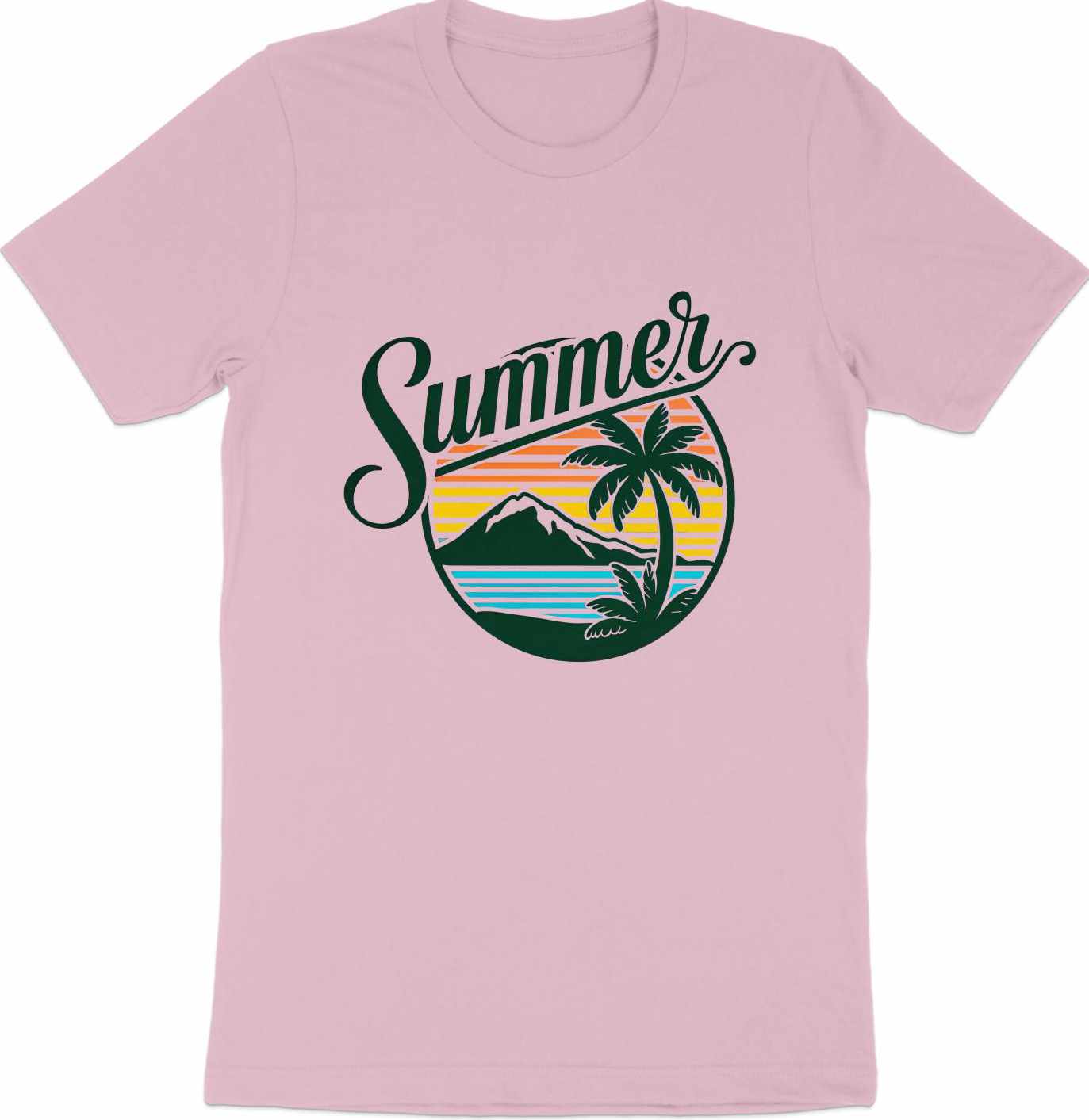 Summer Vibes - Tropical Sunset Graphic Tee